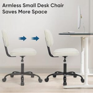 DUMOS Armless Home Office Chair