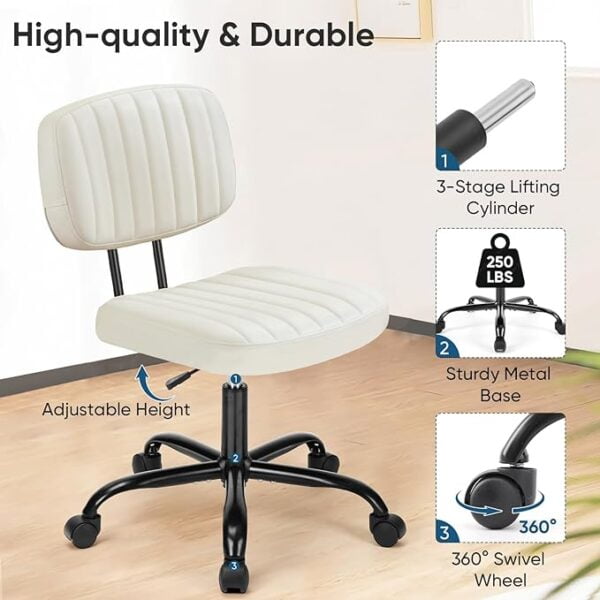 DUMOS Armless Home Office Chair