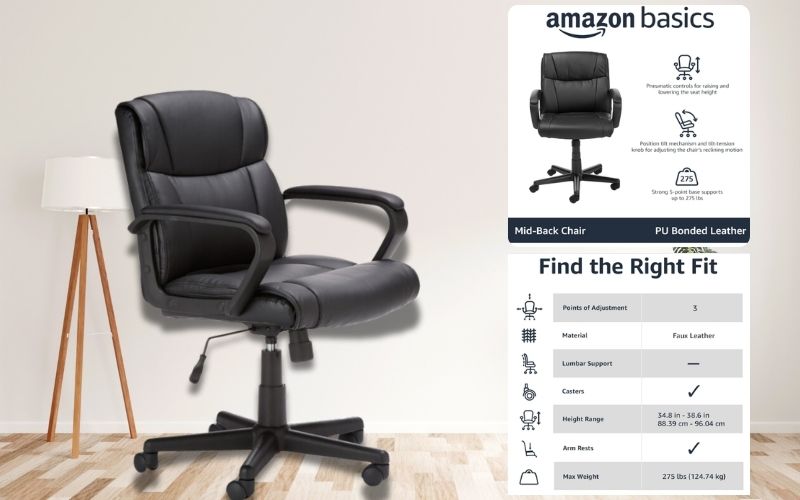 Amazon Basics Office Computer Task Desk Chair